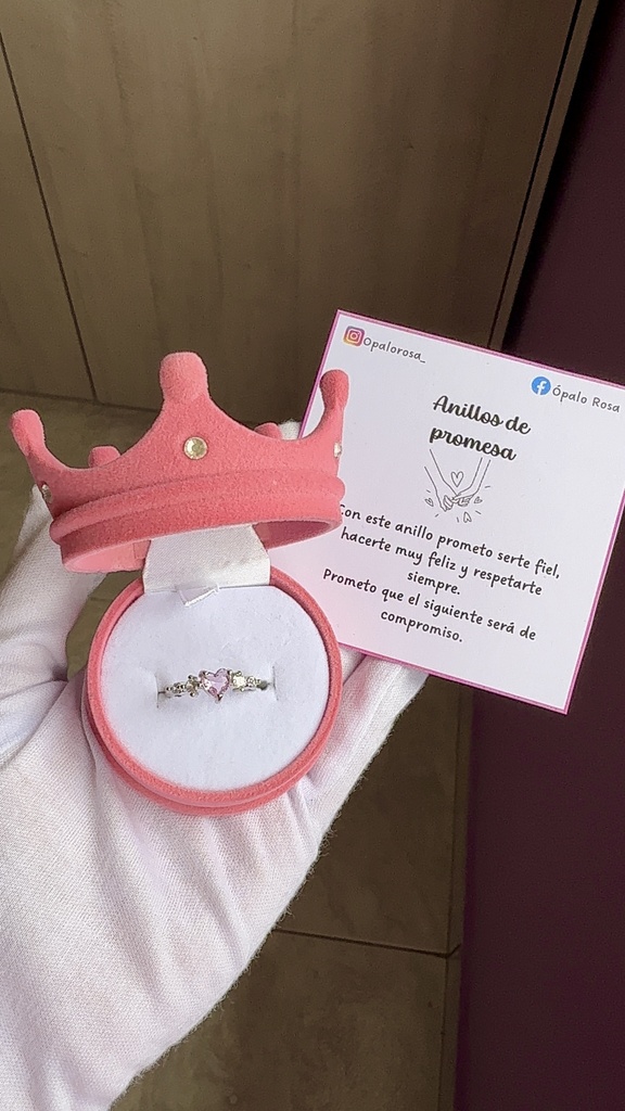 Anillo promesa corazón 