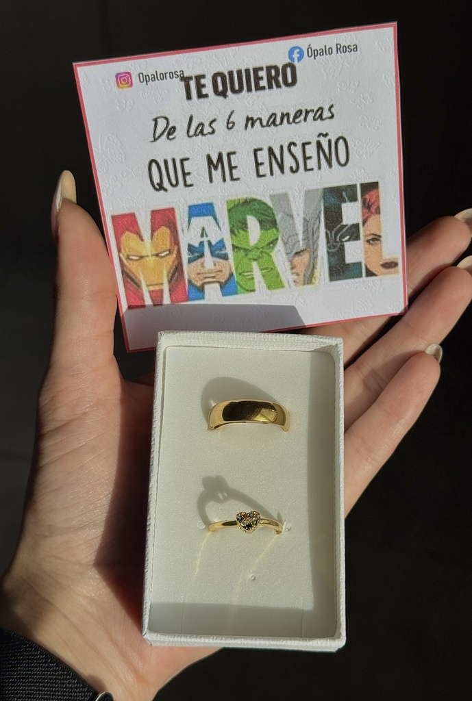 Anillos promesa Marvel
