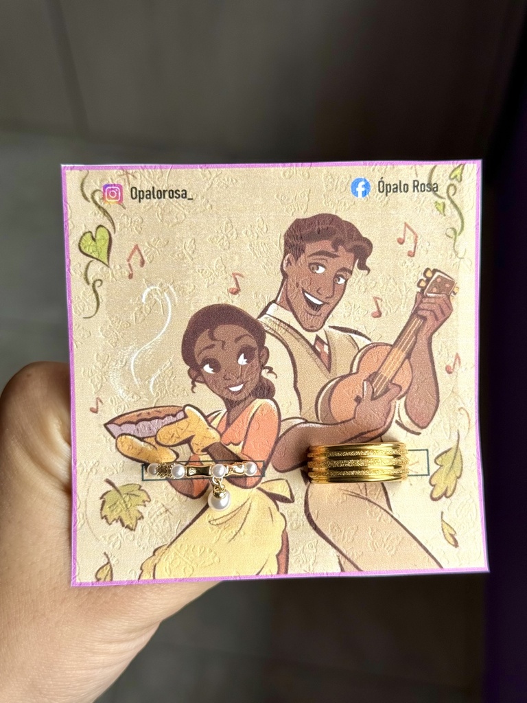 Anillos promesa la princesa y el sapo